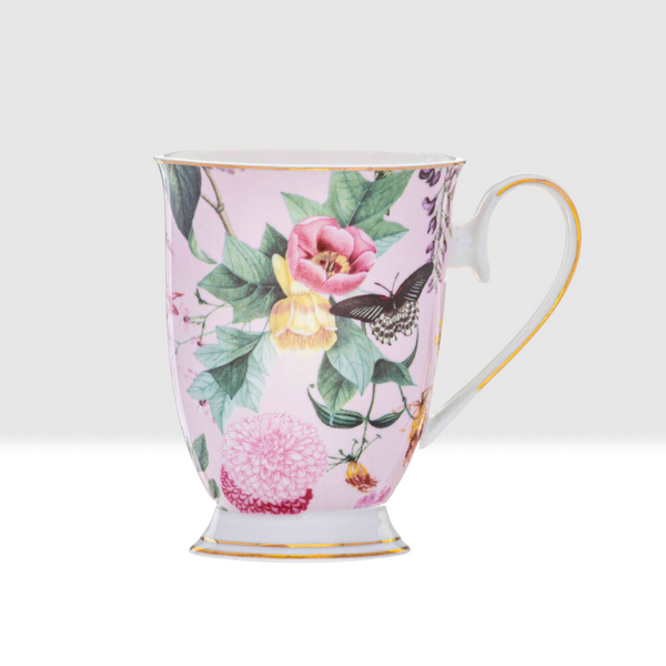 ashdene romantic garden mug pink