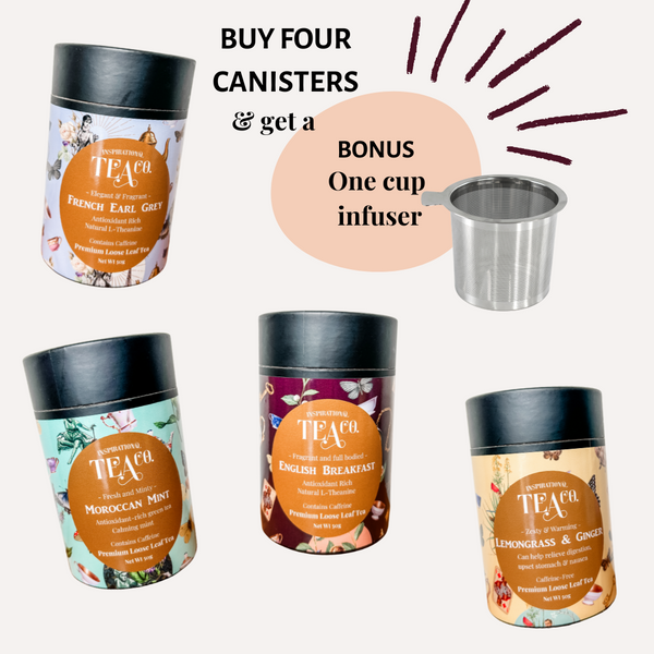 Buy 4 Canisters Free One Cup Infuser