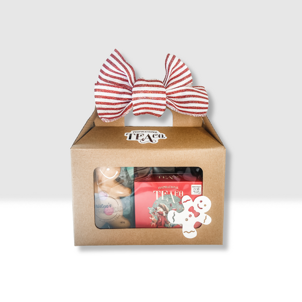 gingerbread house tea gift box