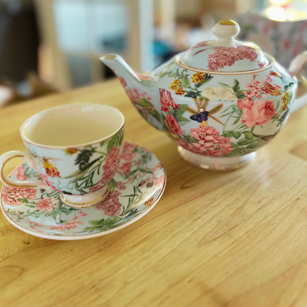 Ashdene Romantic Garden Teacup & Saucer