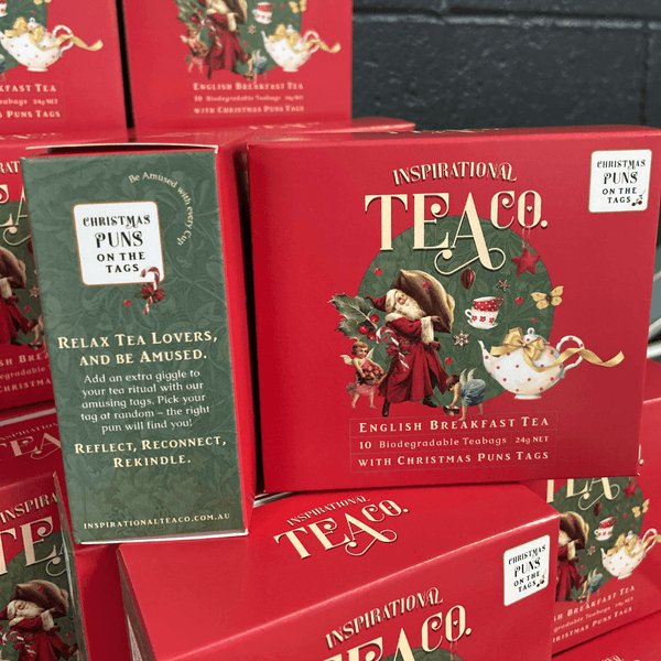 Buy 4 Get One Free Christmas Puns Teabags - Inspirational Tea Co.